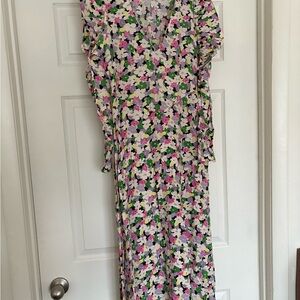 Floral V-Neck Maxi Dress H&M
